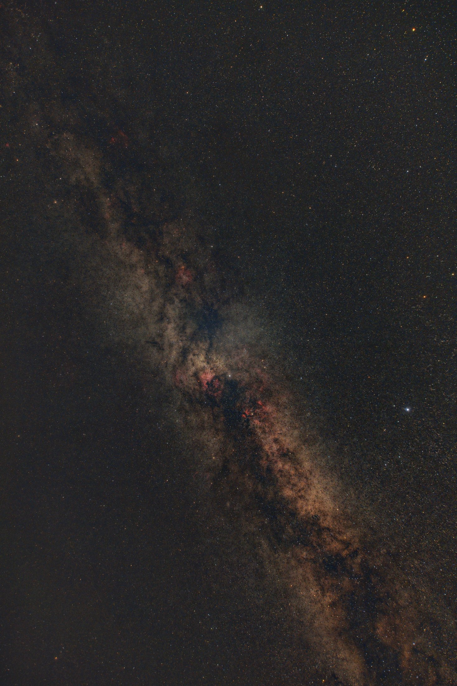 Deneb And Milky Way