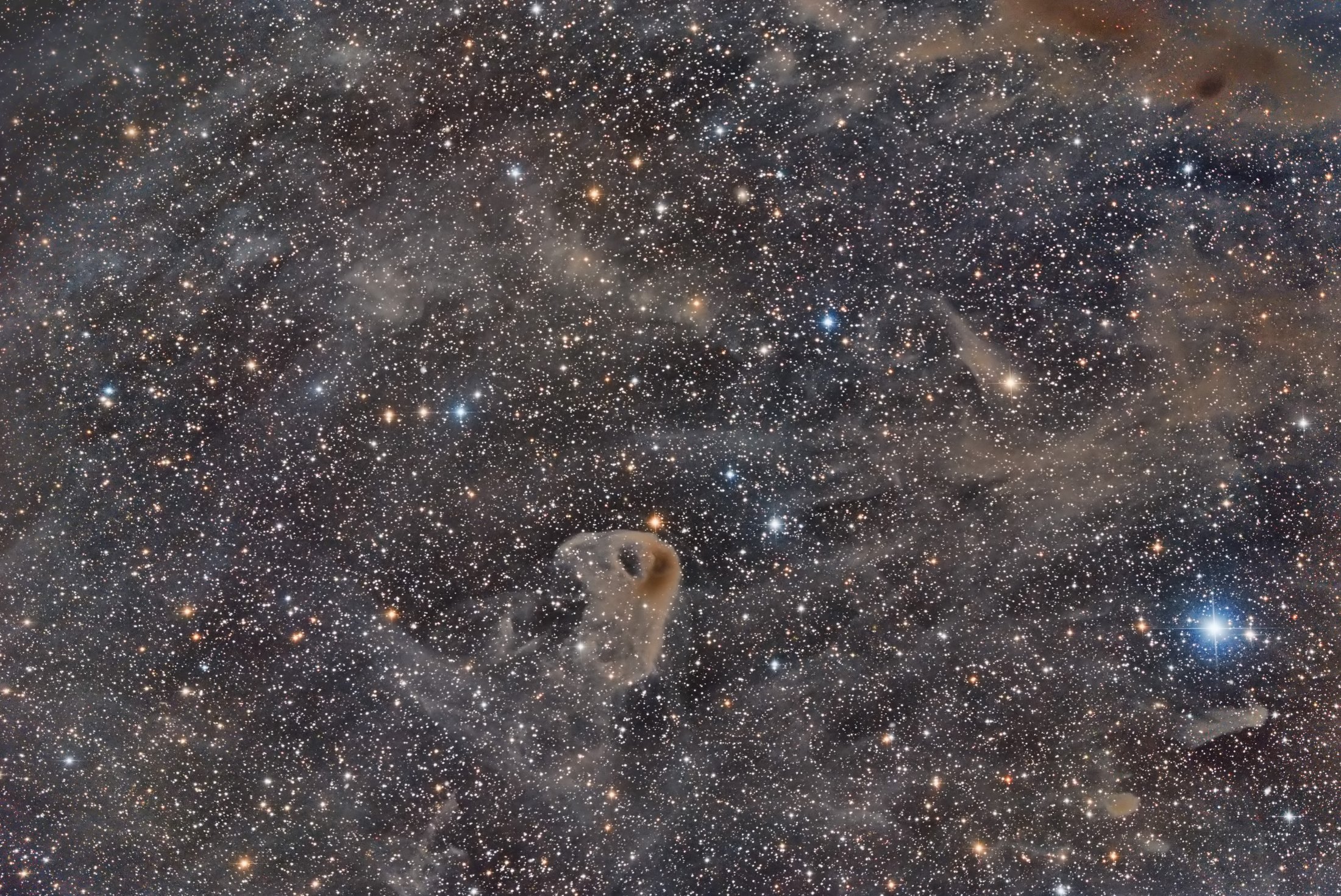 Eaglehead nebula with the ASI094-MC Pro at RASA 11. 60 x 3 minutes.