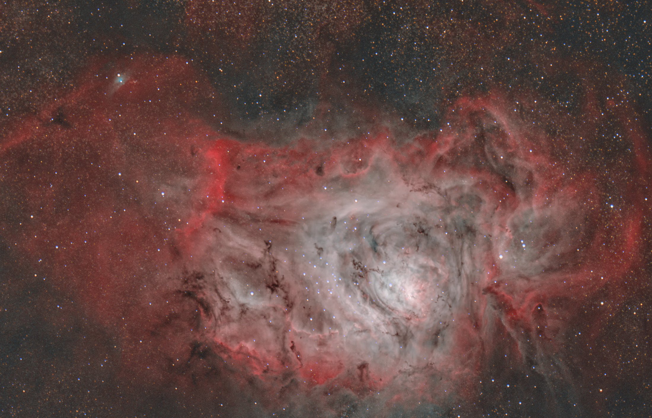 M 8 Lagoon Nebula.