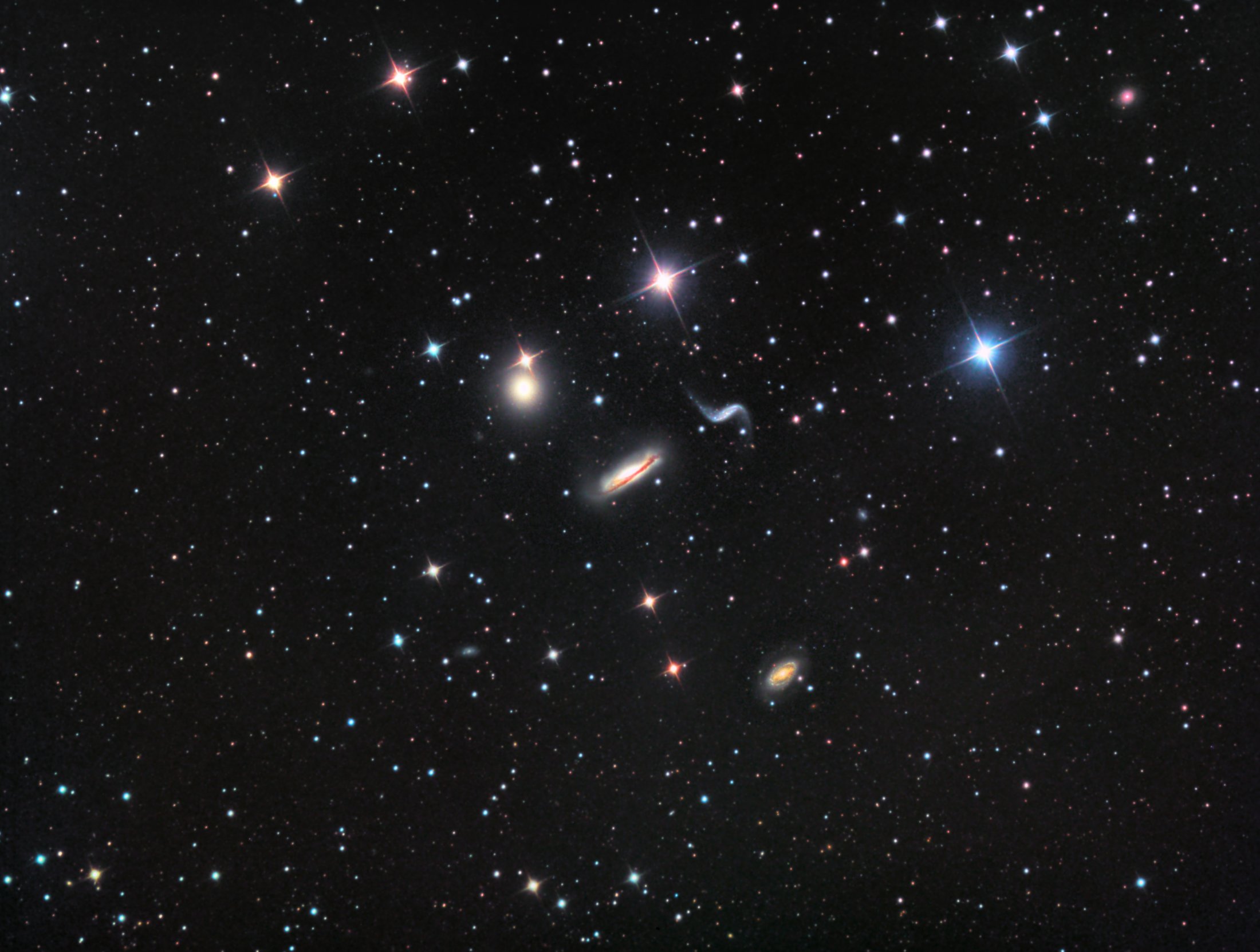 NGC 3190 and the Hickson 44 Group