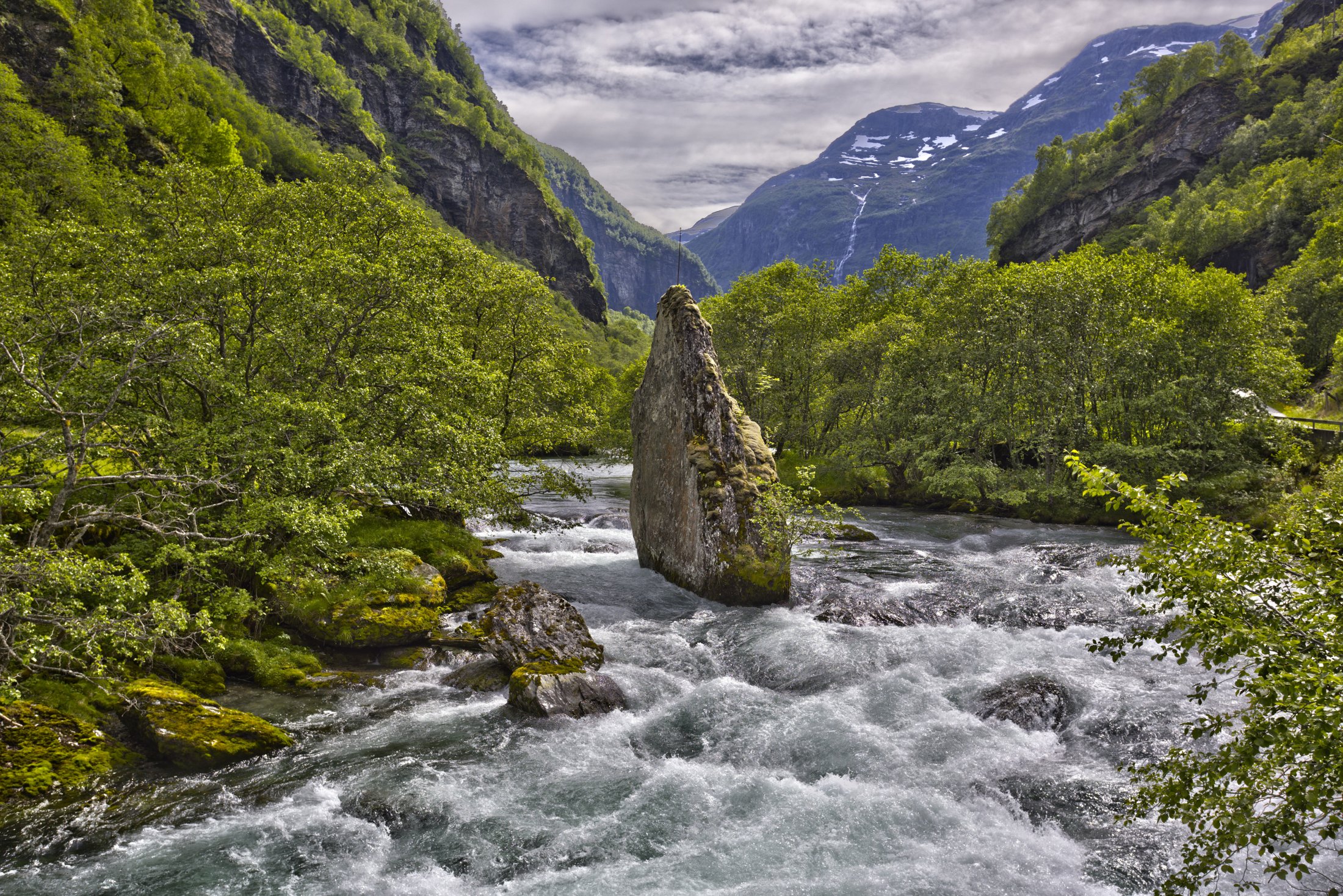Flåmsdalsvegen, Flåm, Norway.