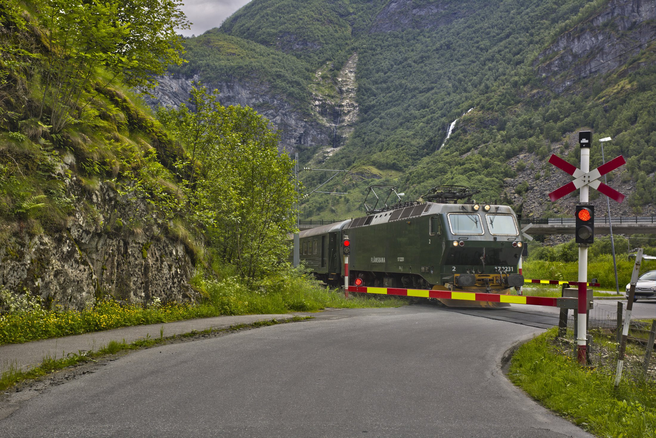Flåm stasjon, Flåm (Fretheim), Norway.