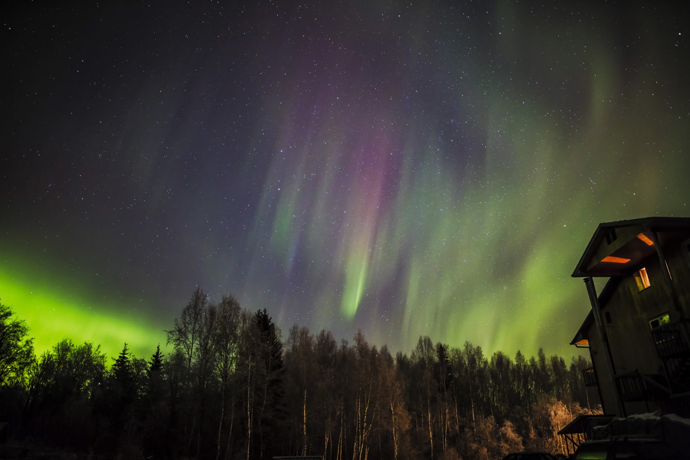 Aurora in Fairbanks, Alaska