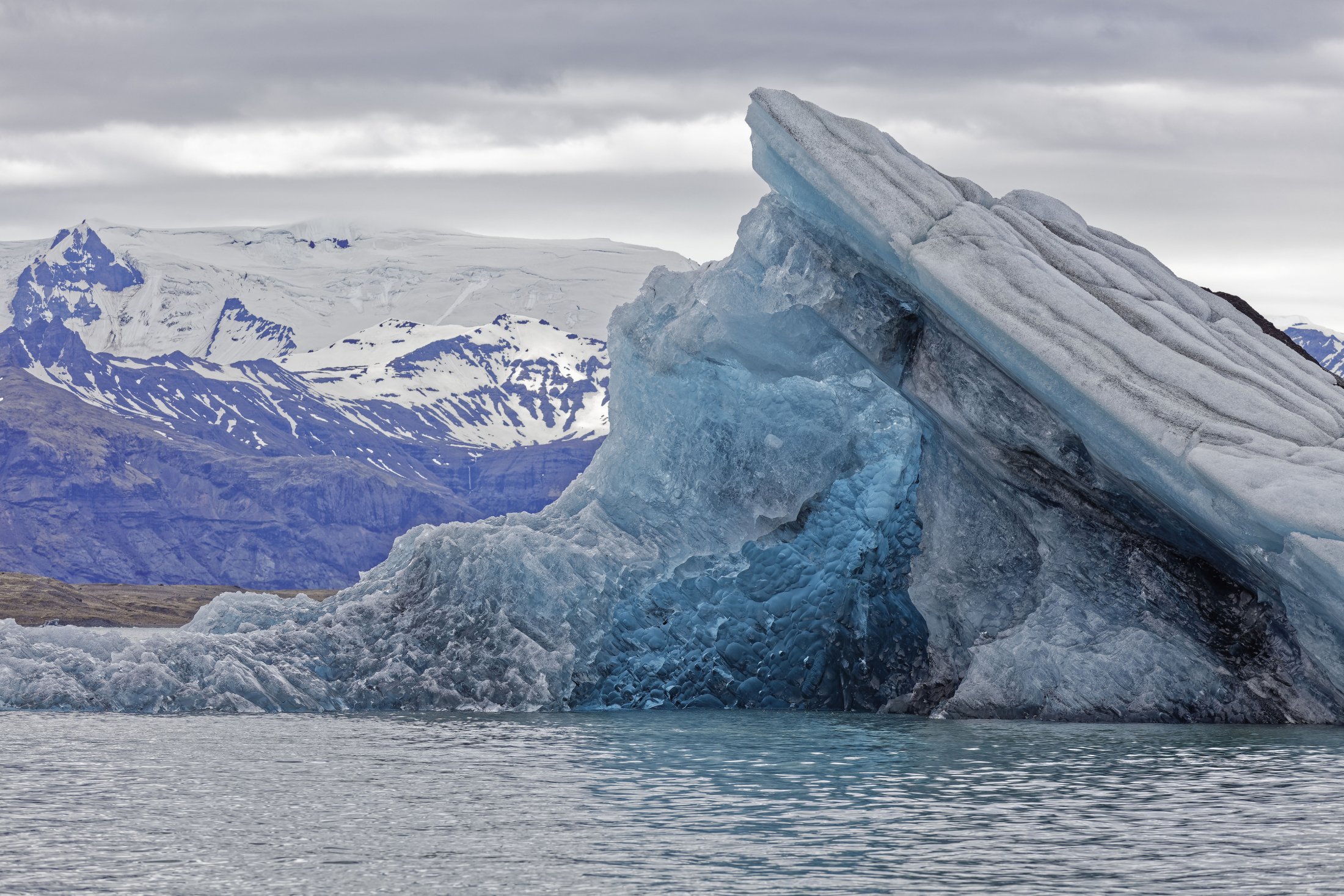 Jökulsárlón parking, Iceland.