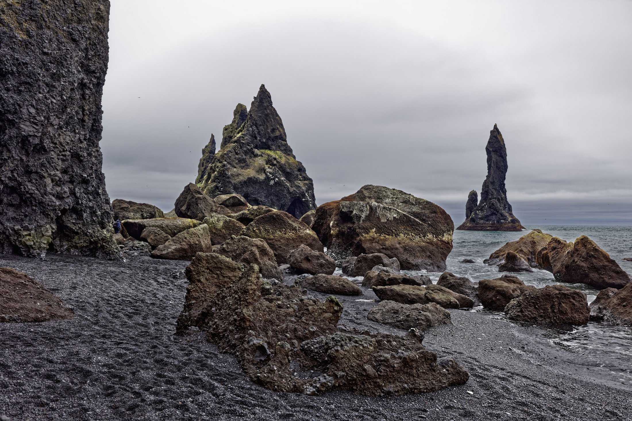 Reynisfjara Parking, Garðar, Iceland.