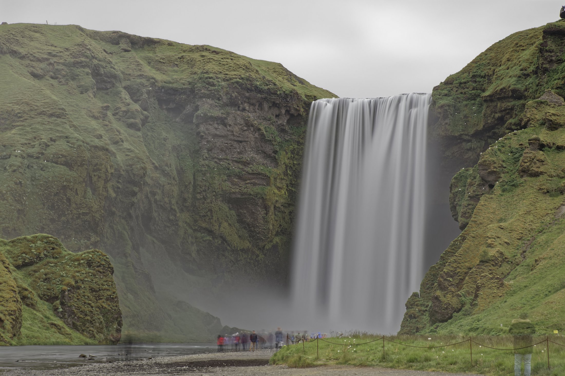 Skogafoss Parking, Iceland.