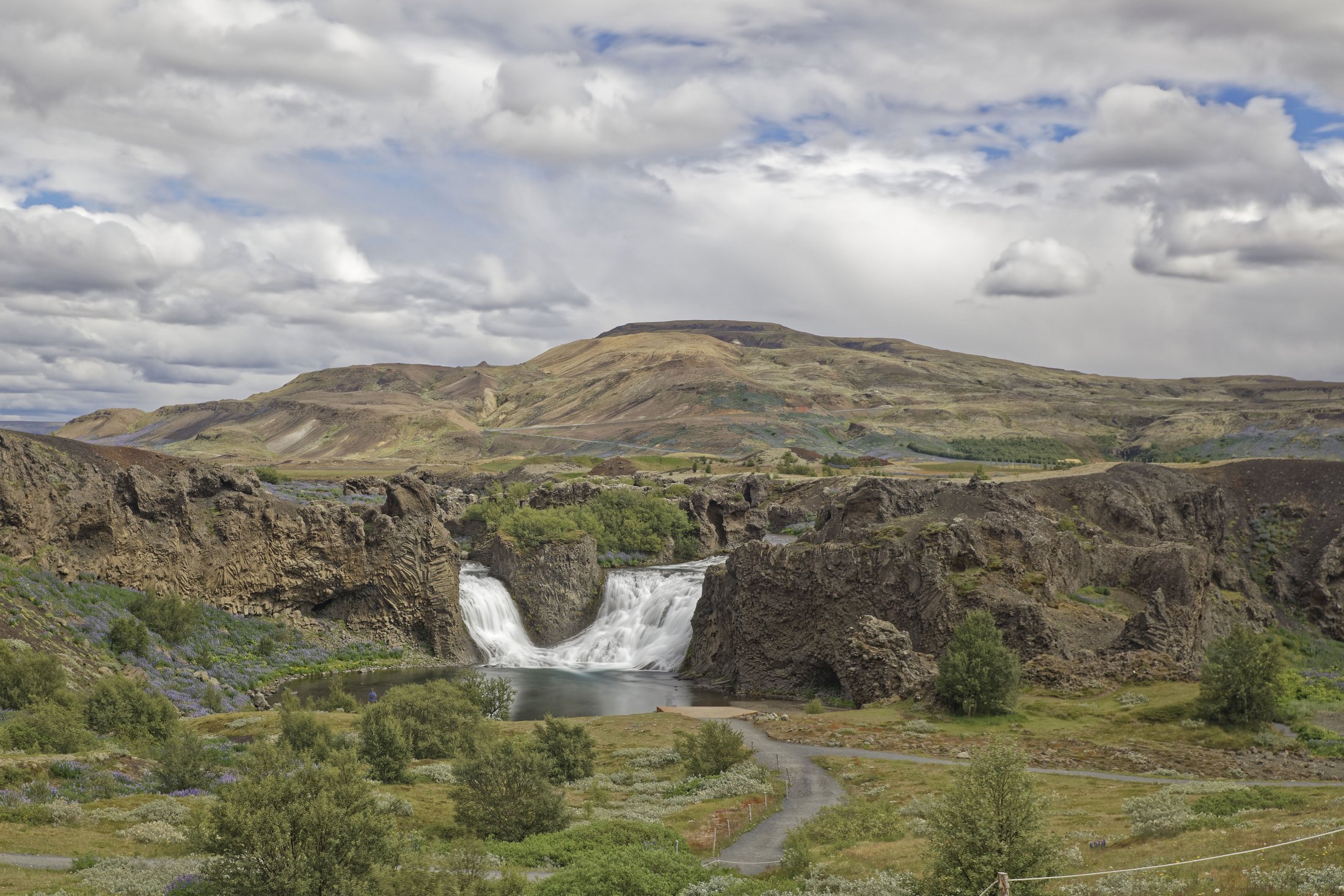 Hjálparfoss, Iceland.