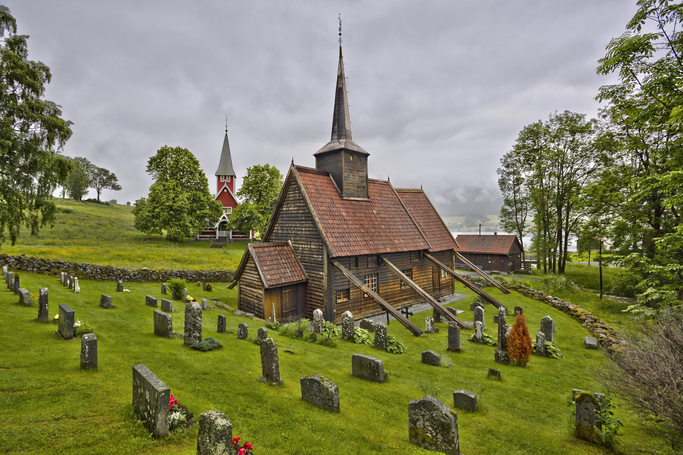 Rødven stavkirke, Sølsnes, Norway.