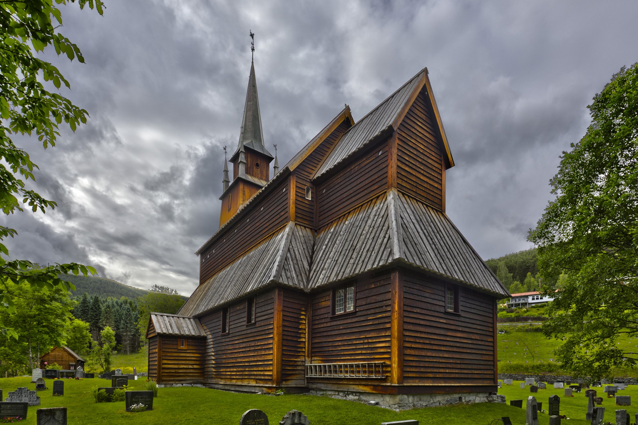 Kaupanger stavkyrkje, Kaupanger, Norway.