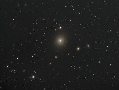 M87 supergiant elliptical galaxy with jet