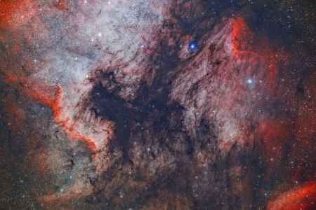 NGC 7000 North America Nebula and IC 5070 Pelican Nebula