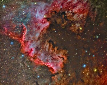 NGC 7000 North America Nebula and the Great Wall