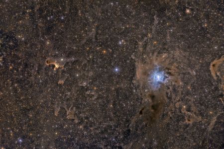 NGC 7023 Iris Nebula and VdB 141 Ghost Nebula