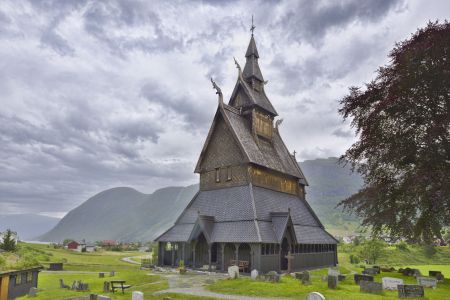 Hopperstad stavkyrkje, Vikøyri, Norway.