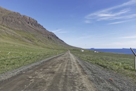 Reykjastrandarvegur, Sauðárkróki, Iceland.