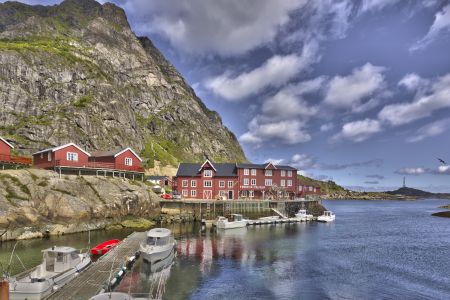 Å Cod liver oil factory, Å, Norway.